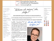 Tablet Screenshot of europhi.de